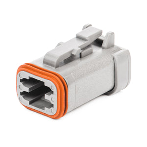 DT06-4S-E003 - DT Series - 4 Socket Plug - End Cap, Gray