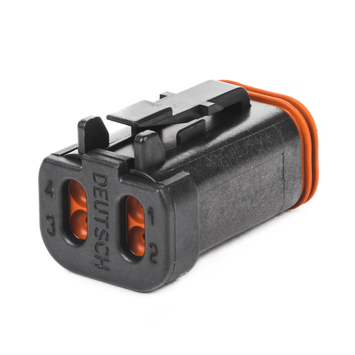 DT06-4S-E005 - DT Series - 4 Socket Plug - End Cap, Black