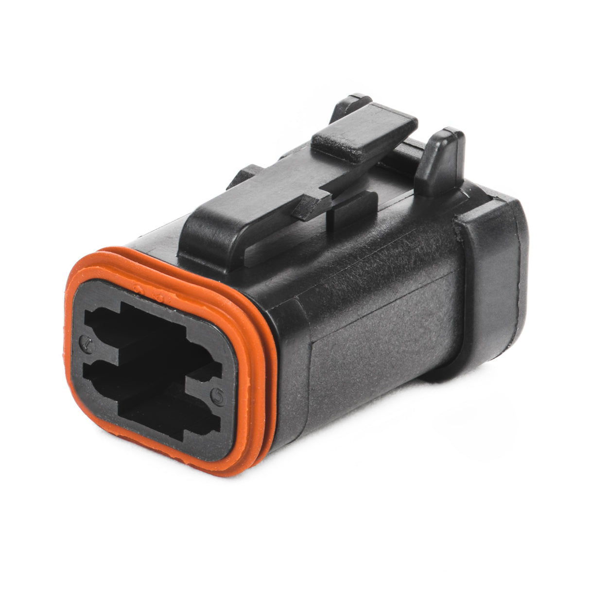 DT06-4S-E005 - DT Series - 4 Socket Plug - End Cap, Black