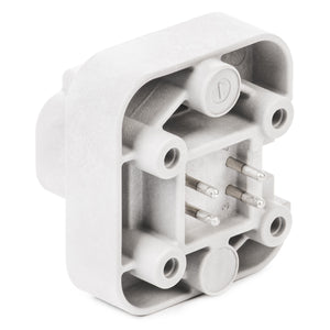 DT15-4P - DT13 Series - 4 Pin Receptacle - Straight Molded Pins, PCB Mount, Gray