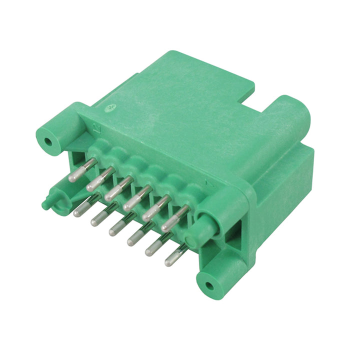 DTF15-12PC - DTF - Receptacle - 12 Way, Size 16, Straight Molded Pins, Flangeless, PCB Mount, C Key