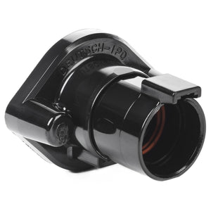 DTHD04-1-4P-L013 - DTHD Series - 4 Pin Receptacle - Sealed Flange, Black