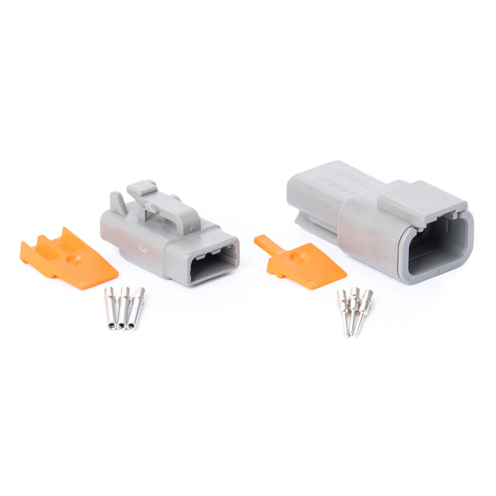 DTM03GY-K - DTM Series - 3 Pin Solid Contact Connector Kit