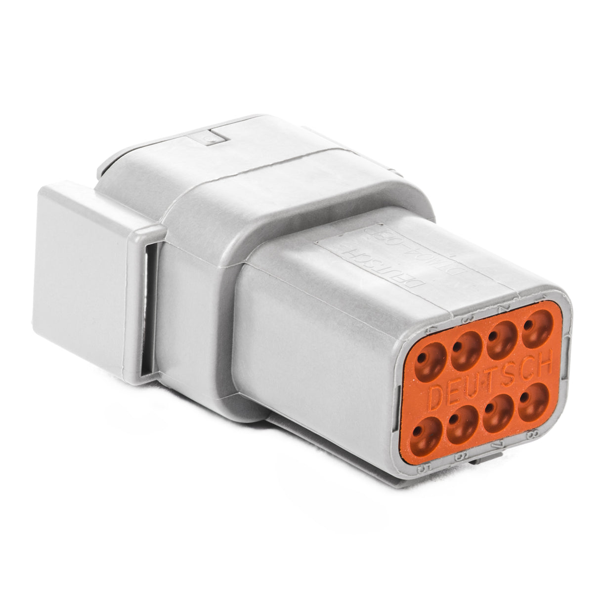 DTM04-08PA - DTM Series - 8 Pin Receptacle - A Key, Gray