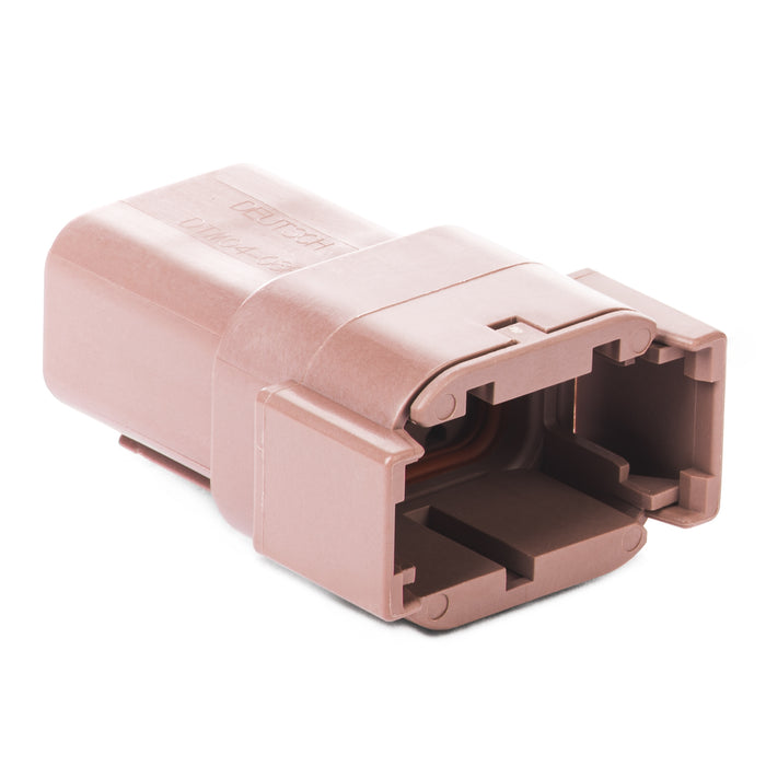 DTM04-08PD - DTM Series - 8 Pin Receptacle - D Key, Brown