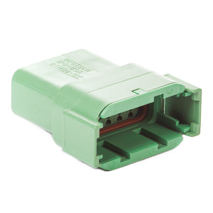 DTM04-12PC - DTM Series - 12 Pin Receptacle - C Key, Green