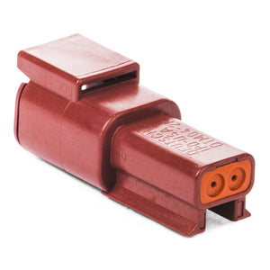 DTM04-2P-RD - DTM Series - 2 Pin Receptacle - Red