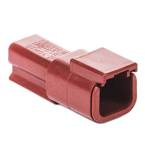 DTM04-2P-RD - DTM Series - 2 Pin Receptacle - Red