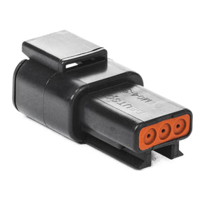 DTM04-3P-E004 - DTM Series - 3 Pin Receptacle - Black