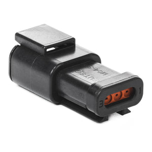 DTM04-3P-E005 - DTM Series - 3 Pin Receptacle - End Cap,  Black