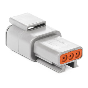 DTM04-3P - DTM Series - 3 Pin Receptacle - Gray