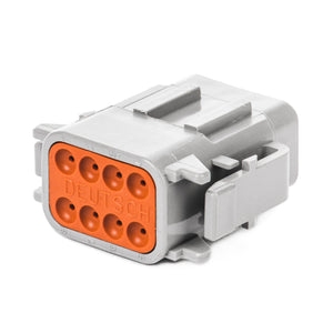 DTM06-08SA - DTM Series - 8 Socket Plug - A Key, Gray