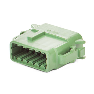 DTM06-12SC - DTM Series - 12 Socket Plug - C Key, Green