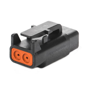 DTM06-2S-E004 - DTM Series - 2 Socket Plug - Black