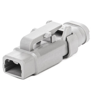 DTM06-2S-E007 - DTM Series - 2 Socket Plug - Shrink Boot Adapter, Gray