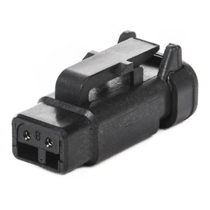 DTM06-2S-EP10 - DTM Series - 2 Socket Plug - Terminating Resistor, J1939, Black