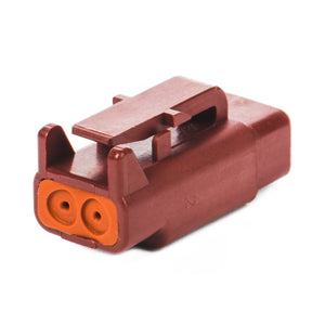DTM06-2S-RD - DTM Series - 2 Socket Plug - Red