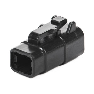DTM06-4S-E004 - DTM Series - 4 Socket Plug - Black