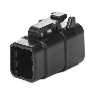 DTM06-6S-E004 - DTM Series - 6 Socket Plug - Black