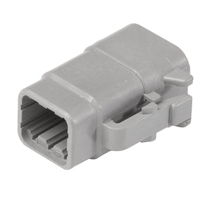 DTM06-6S - DTM Series - 6 Socket Plug - Gray