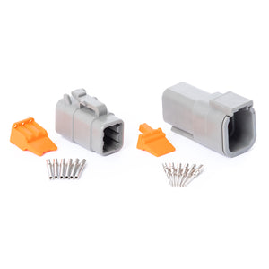 DTM06GY-K - DTM Series - 6 Pin Solid Contact Connector Kit