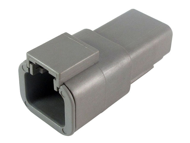 DTP04-2P-C015- DT Series- 2 Pin Receptacle, Reduced Dia. Seal, Gray