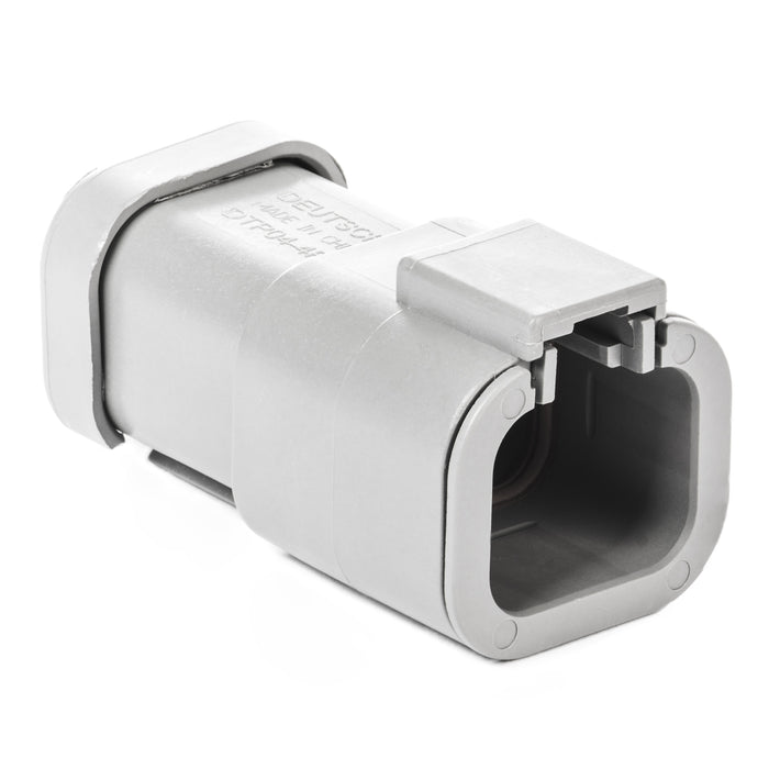 DTP04-4P-E003 - DTP Series - 4 Pin Receptacle - End Cap, Gray