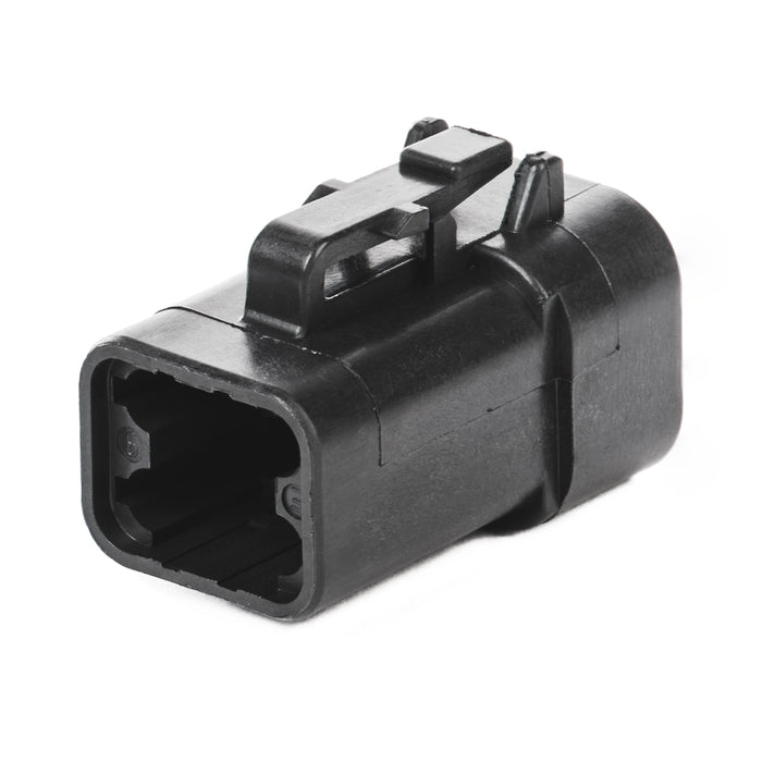 DTP06-4S-E004 - DTP Series - 4 Socket Plug - Black