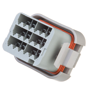 DTV06-18SA - DTV Series  - 18 Socket Plug -  End Cap, A Key, Gray