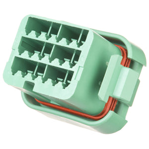 DTV06-18SC - DTV Series  - 18 Socket Plug -  End Cap, C Key, Green