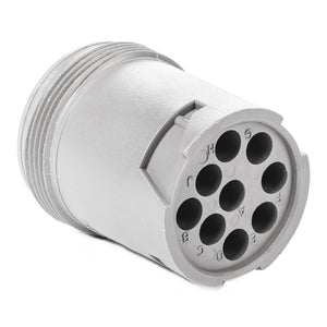 HD14-9-96PE - HD10 Series - 9 Pin Receptacle - Threaded Rear, J1939, Gray