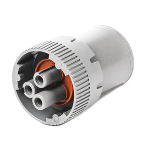 HD16-3-16S - HD10 Series - 3 Socket Plug - Non-Threaded Rear, Gray