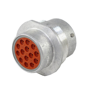 HD34-18-14PT - HD30 Series - 14 Pin Receptacle - 18 Shell, T Seal, Flange