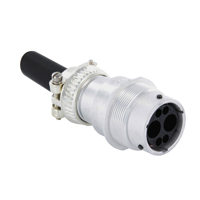 HD34-18-6PN-059 - HD30 Series - 6 Pin Receptacle - 18 Shell, N Seal, Cable Clamp, Flange