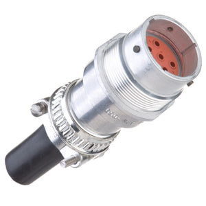 HD34-18-8PN-059 - HD30 Series - 8 Pin Receptacle - 18 Shell, N Seal, Cable Clamp, Flange