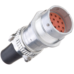 HD34-24-16PE-059 - HD30 Series - 16 Pin Receptacle - 24 Shell, E Seal, Cable Clamp, Flange