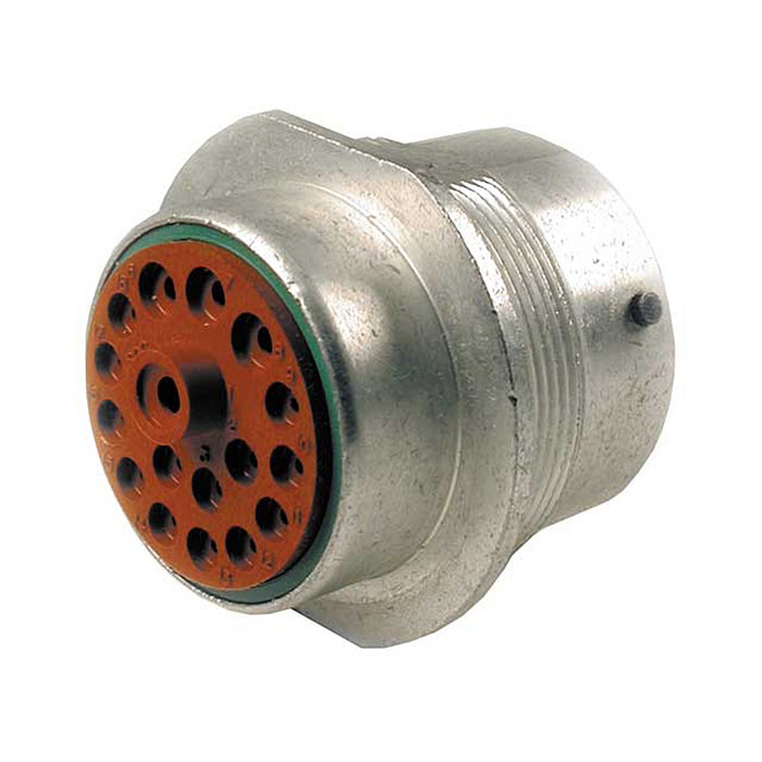 HD34-24-18SN - HD30 Series - 18 Socket Receptacle - 24 Shell, N Seal, Reverse, Flange