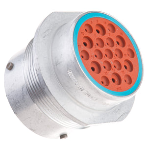 HD34-24-19PE - HD30 Series - 19 Pin Receptacle - 24 Shell, E Seal, Flange