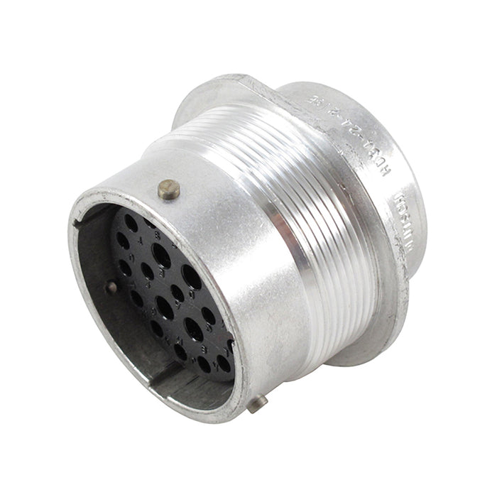 HD34-24-21SE - HD30 Series - 21 Socket Receptacle - 24 Shell, E Seal, Reverse, Flange