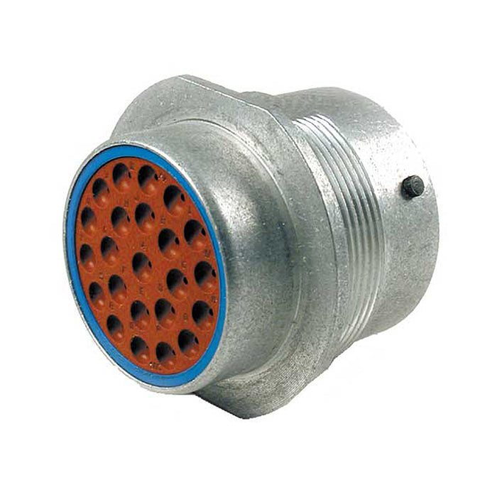 HD34-24-23SE - HD30 Series - 23 Socket Receptacle - 24 Shell, E Seal, Reverse, Flange