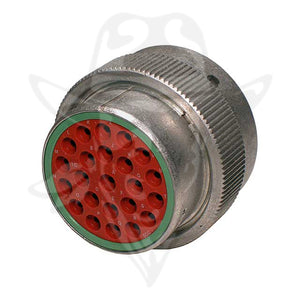 HD36-24-23SN-J001 - HD30 Series - 23 Socket Plug - 24 Shell, N Seal, Reverse insert marking identification, Silver