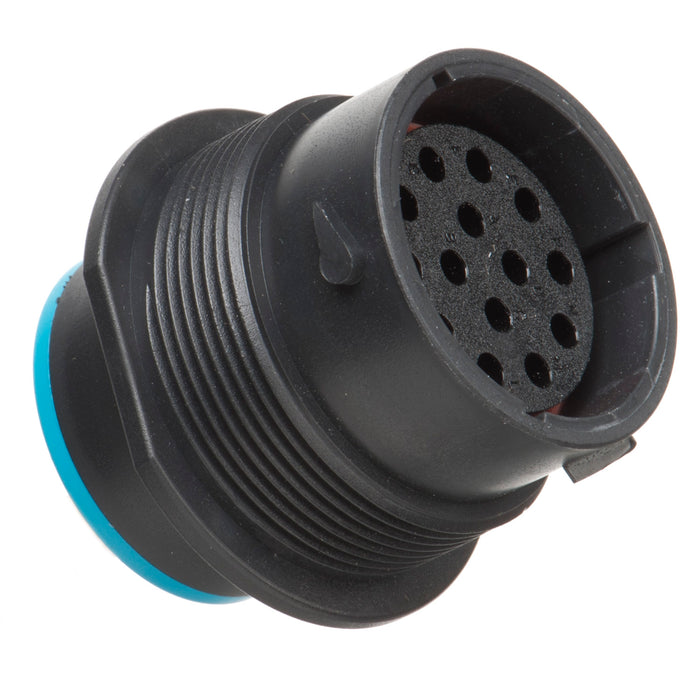 HDP24-18-14SE - HDP20 Series - 14 Socket Receptacle - 18 Shell, E Seal, Reverse, Flange