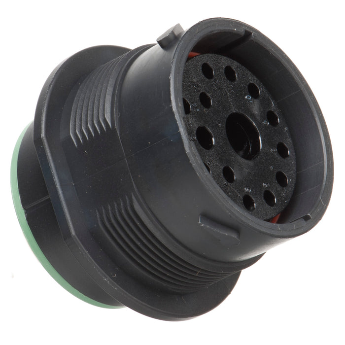 HDP24-24-14SN - HDP20 Series - 14 Socket Receptacle - 24 Shell, N Seal, Reverse, Flange