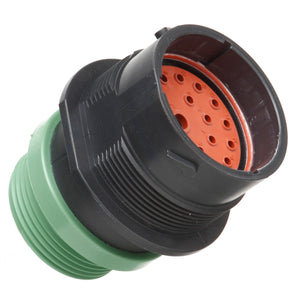 HDP24-24-18PN-L015 - HDP20 Series - 18 Pin Receptacle - 24 Shell, N Seal, Threaded Adapter, Flange
