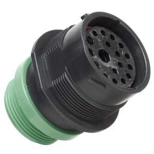 HDP24-24-18SN-L015 - HDP20 Series - 18 Socket Receptacle - 24 Shell, N Seal, Reverse, Threaded Adapter, Flange