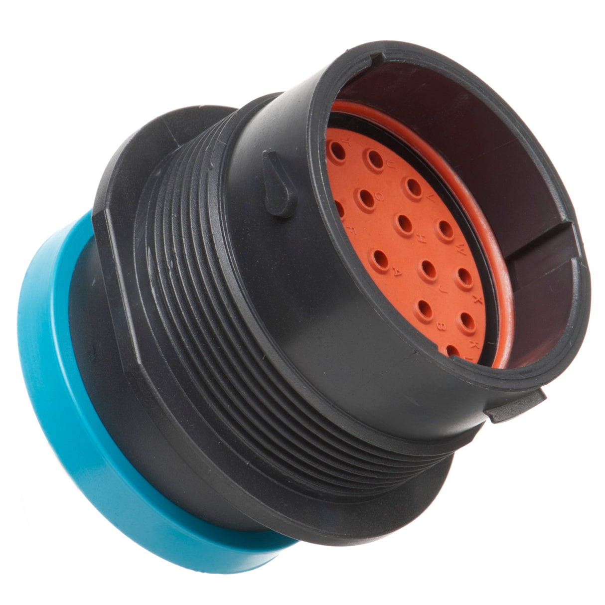 HDP24-24-23PE-L017 - HDP20 Series - 23 Pin Receptacle - 24 Shell, E Seal, Ring Adapter, Flange
