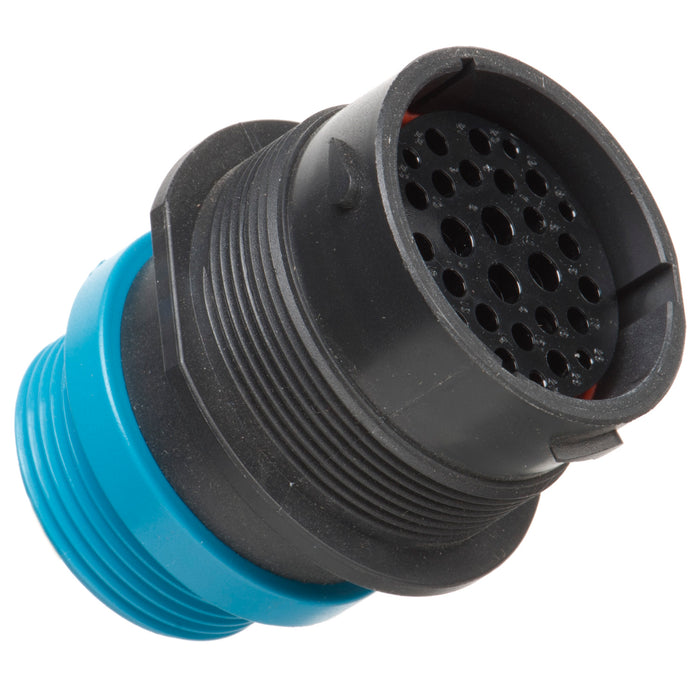 HDP24-24-29SE-L015 - HDP20 Series - 29 Socket Receptacle - 24 Shell, E Seal, Reverse, Threaded Adapter, Flange