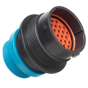 HDP24-24-31PE-L015 - HDP20 Series - 31 Pin Receptacle - 24 Shell, E Seal, Threaded Adapter, Flange
