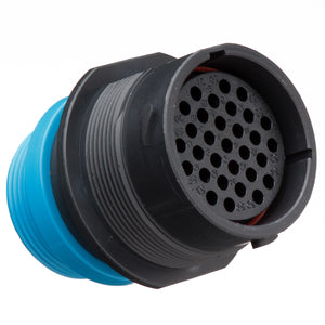 HDP24-24-31SE-L015 - HDP20 Series - 31 Socket Receptacle - 24 Shell, E Seal, Reverse, Threaded Adapter, Flange