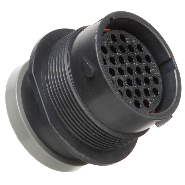 HDP24-24-31ST-L017 - HDP20 Series - 31 Socket Receptacle - 24 Shell, T Seal, Reverse, Ring Adapter, Flange